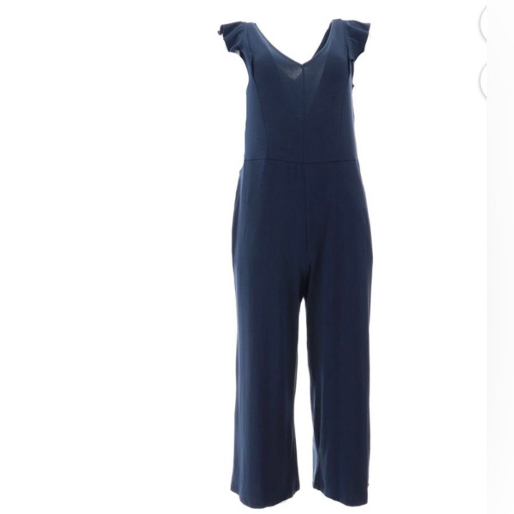 AnyBody Cozy Knit Luxe Tank Jumpsuit Flutter
